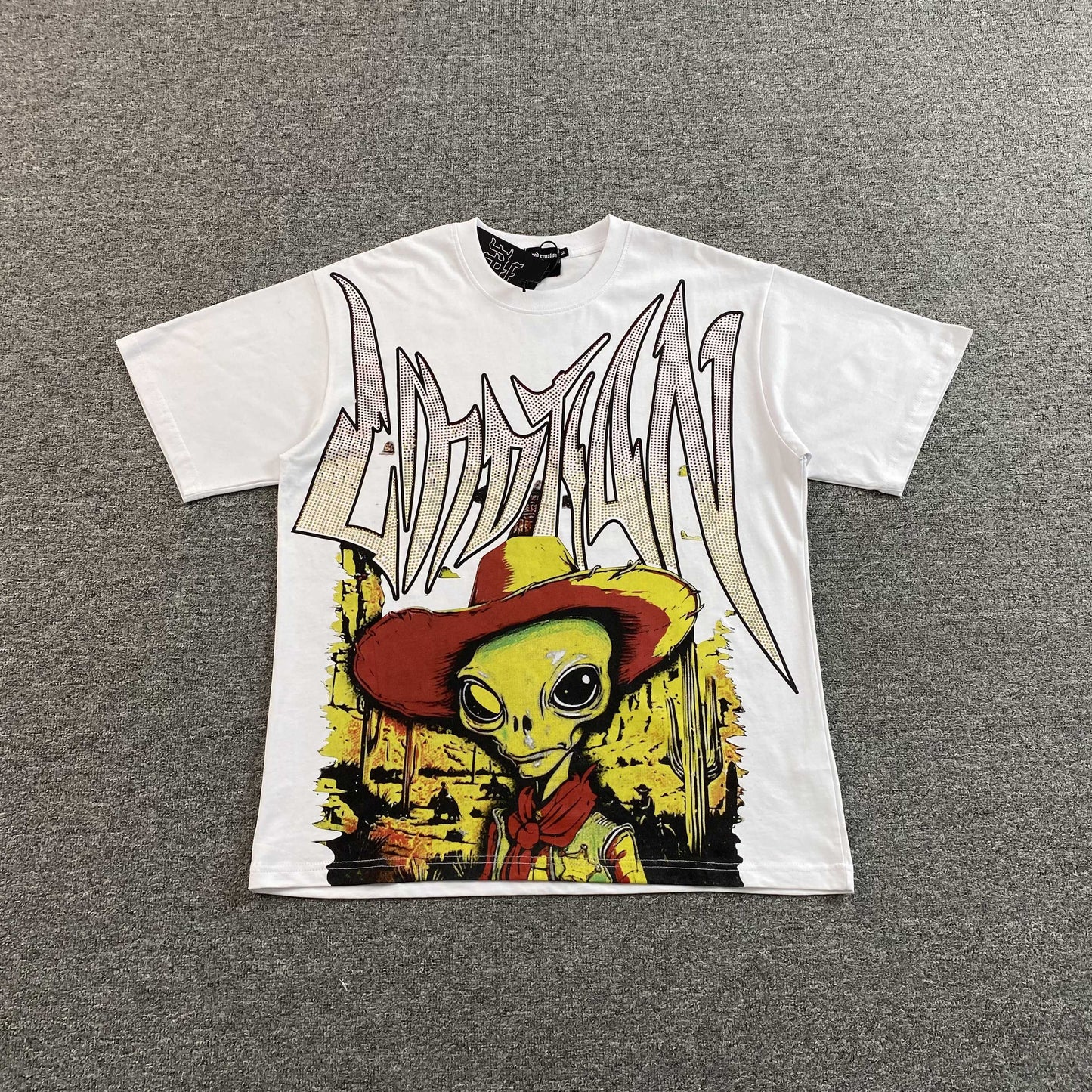 Remera Mixed Emotion Ranger Rhinestone Blanca