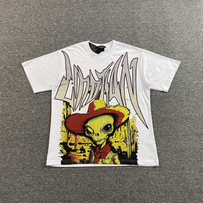 Remera Mixed Emotion Ranger Rhinestone Blanca