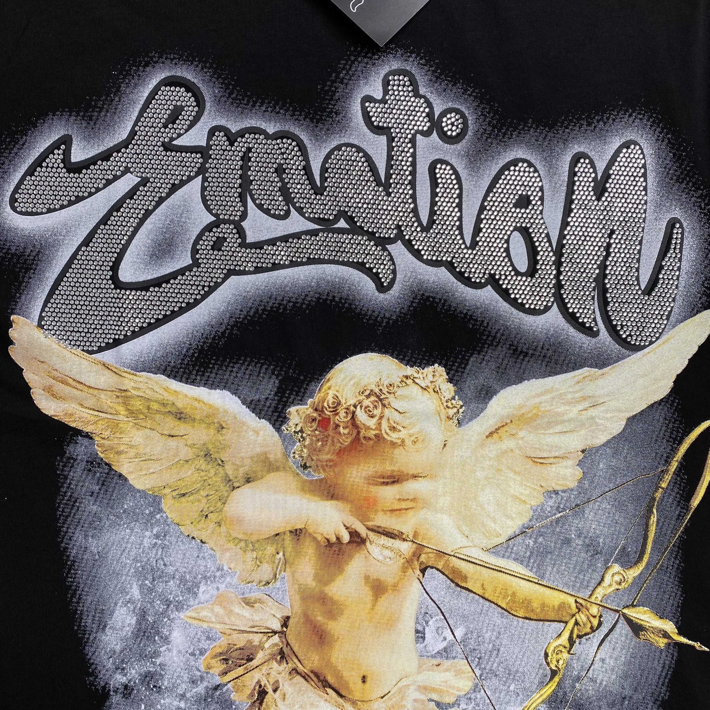 Remera Mixed Emotion Rhinestone Negra