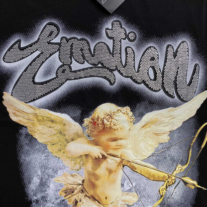 Remera Mixed Emotion Rhinestone Negra