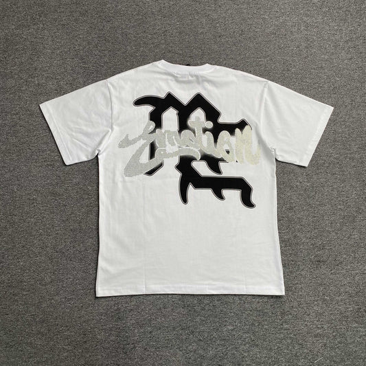 Remera Mixed Emotion Rhinestone Blanca