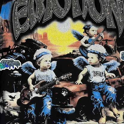 Remera Mixed Emotion Sunrise Negra