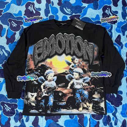 Remera Mixed Emotion Sunrise Negra