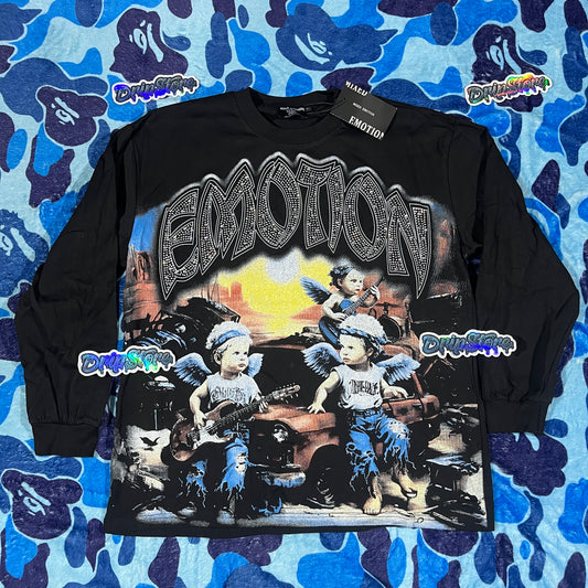 Remera Mixed Emotion Sunrise Negra