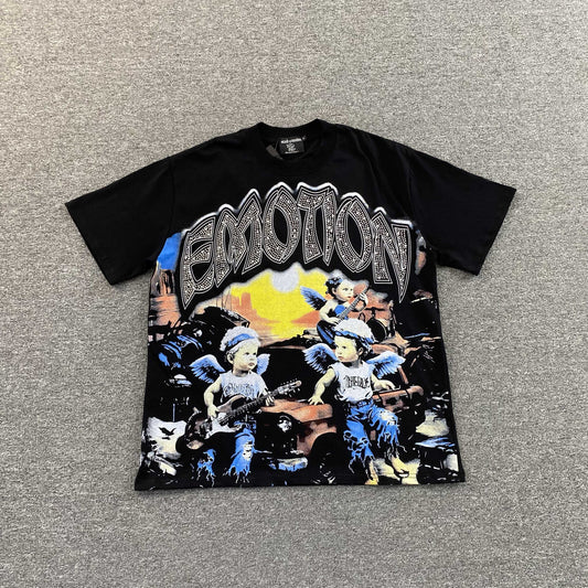 Remera Mixed Emotion Sunrise Negra