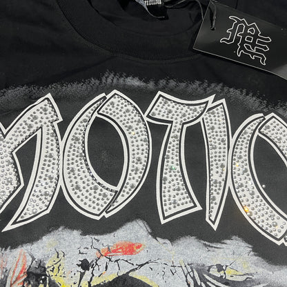 Remera Mixed Emotion Tombstone Negra
