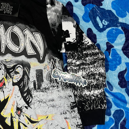 Remera Mixed Emotion Tombstone Negra