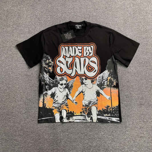 Remera Mixed Emotion Twin Negra