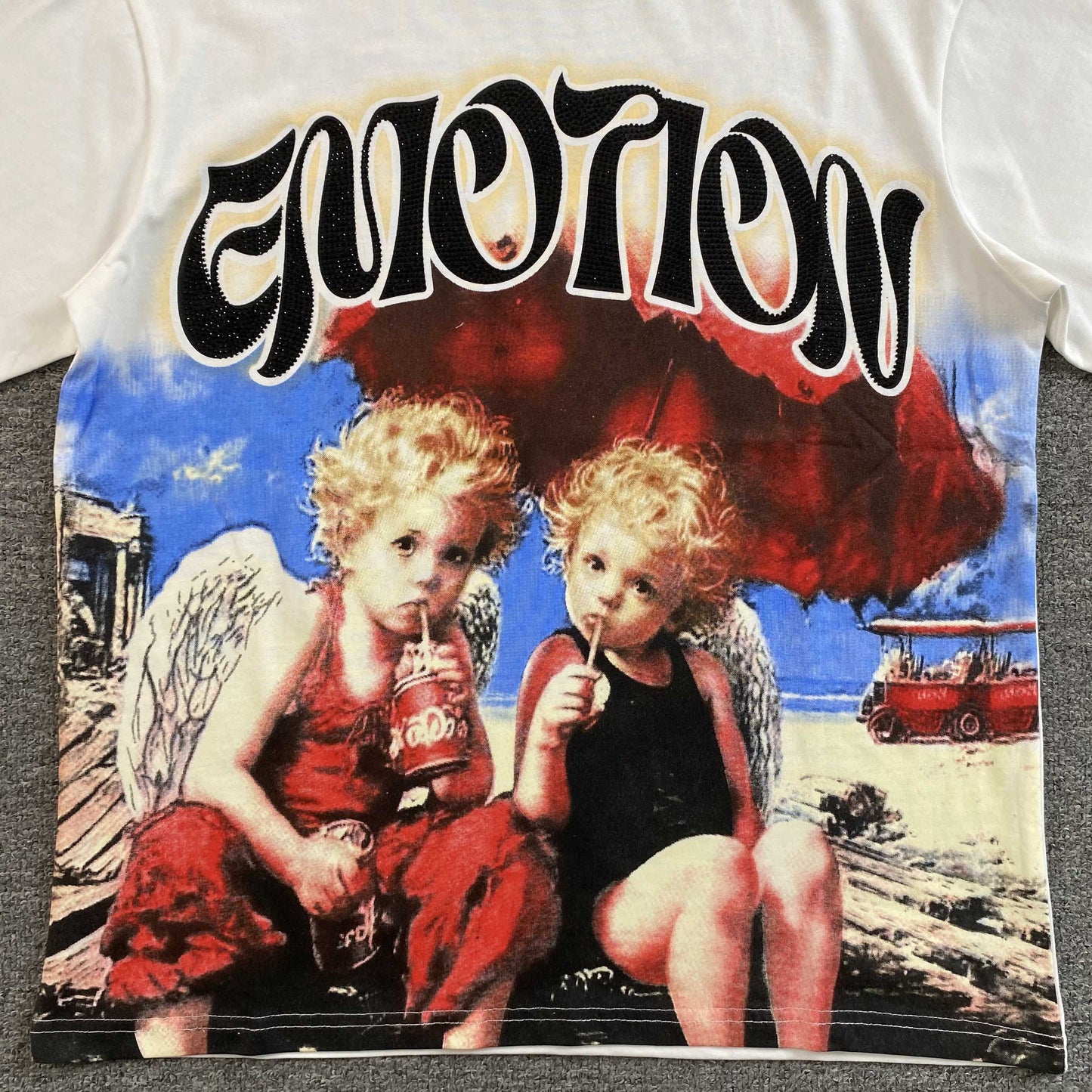 Remera Mixed Emotion Twin Blanca