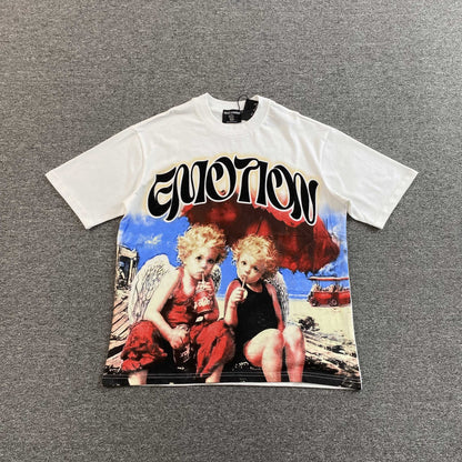 Remera Mixed Emotion Twin Blanca
