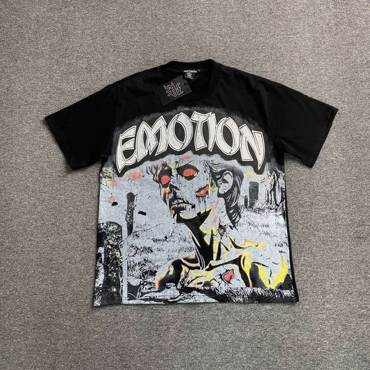 Remera Mixed Emotion Zombie Negra