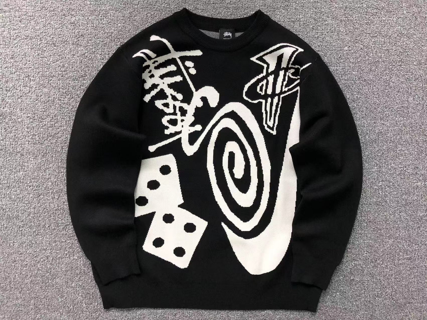 nike-x-stussy-knit-sweater-black-Drip Store Argentina