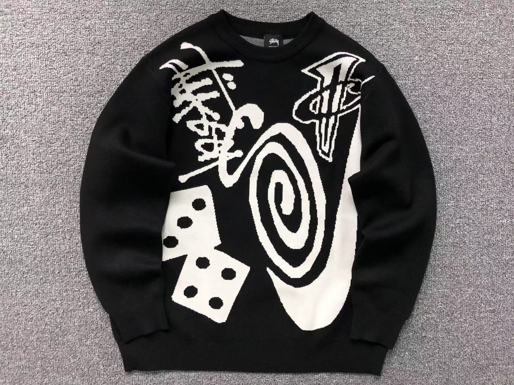 nike-x-stussy-knit-sweater-black-Drip Store Argentina