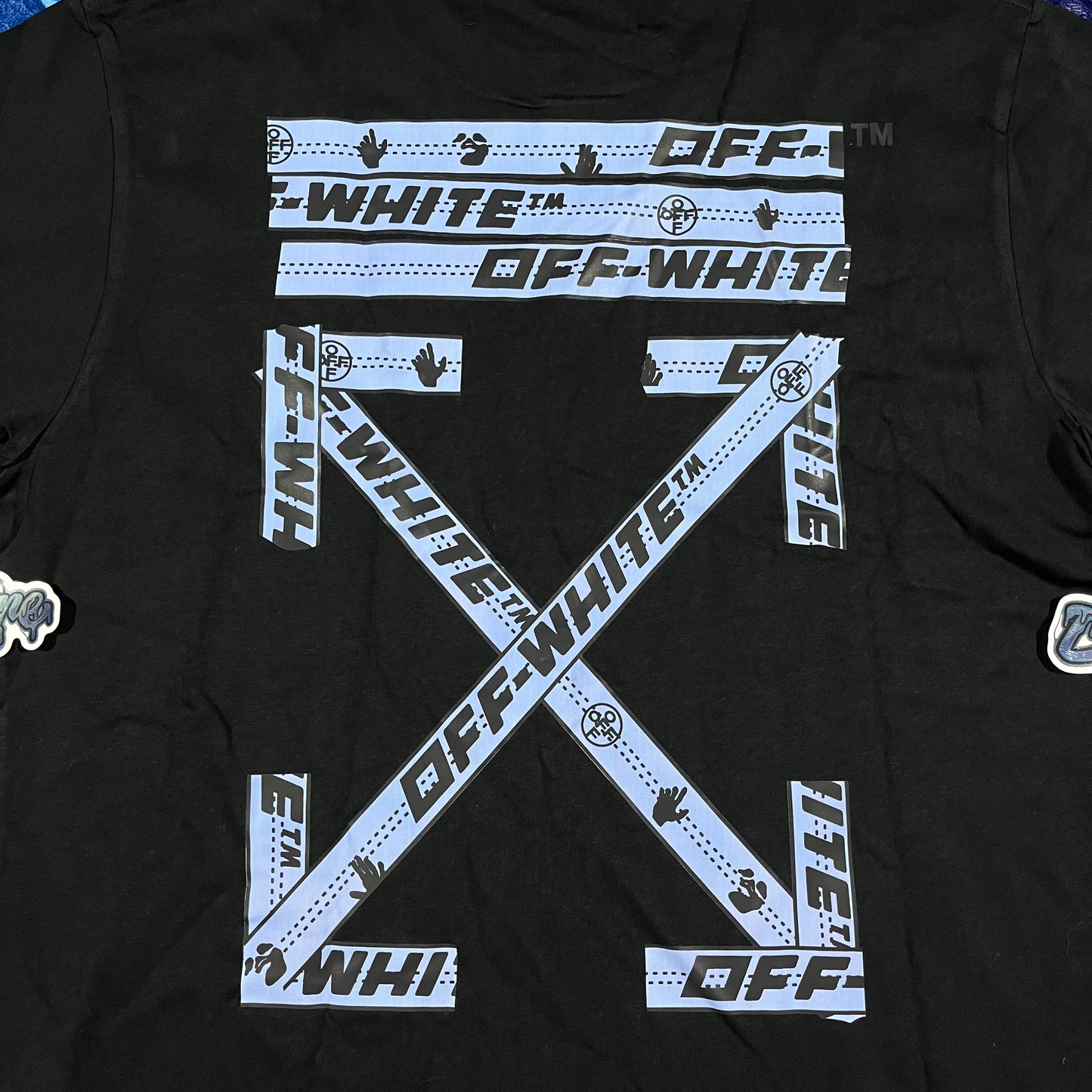 Remera Off White Airport Tape Negra