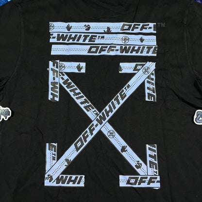 Remera Off White Airport Tape Negra