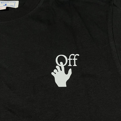 Remera Off White Airport Tape Negra