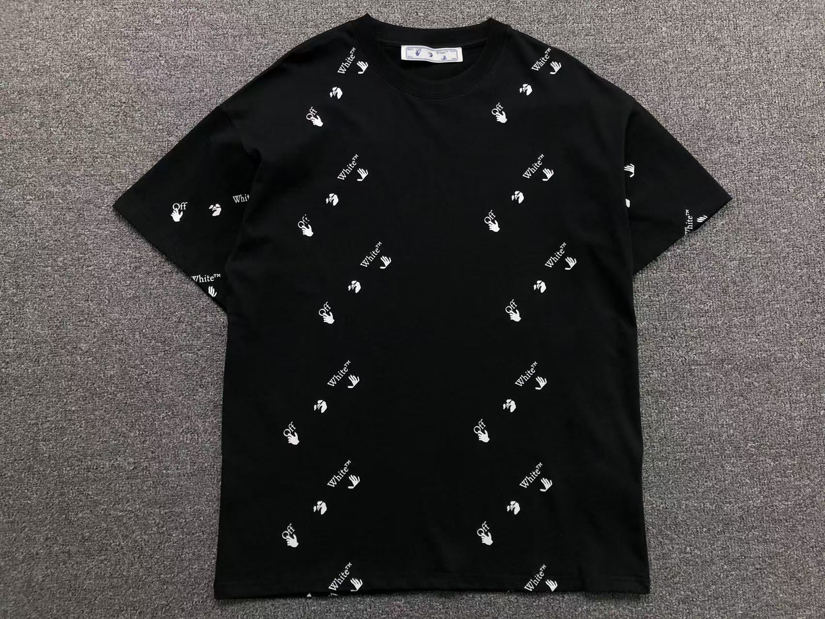 off-white-all-over-logo-tee-black-Drip Store Argentina