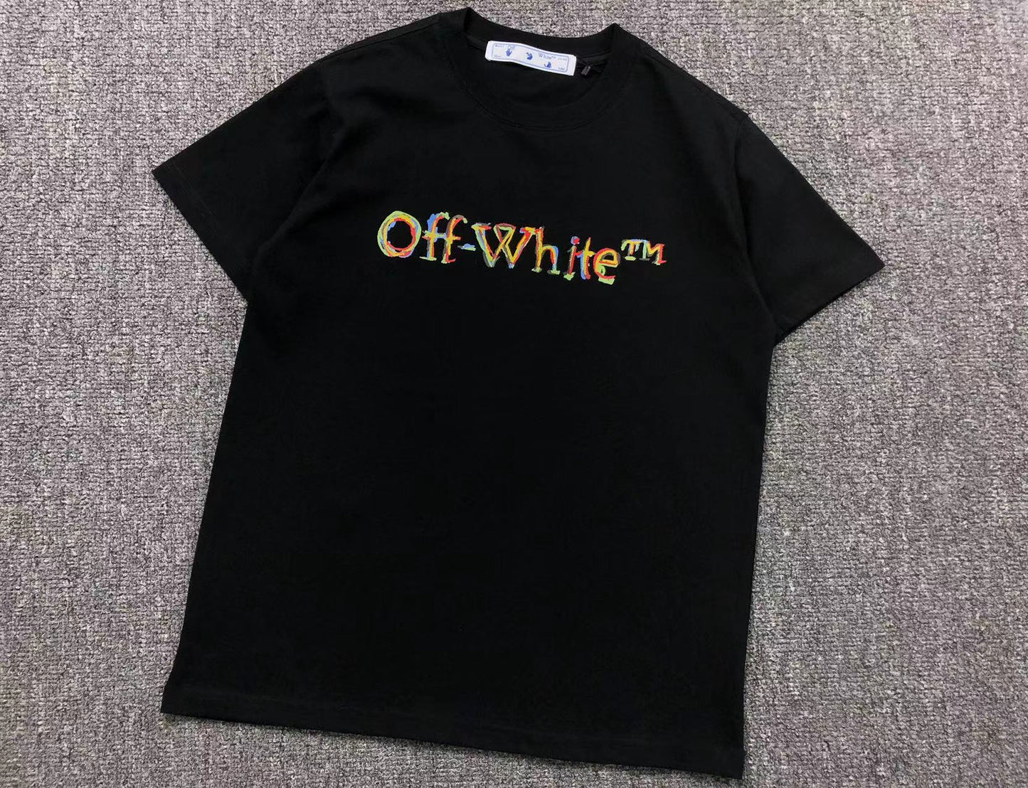 off-white-boys-sketch-logo-tee-black-Drip Store Argentina