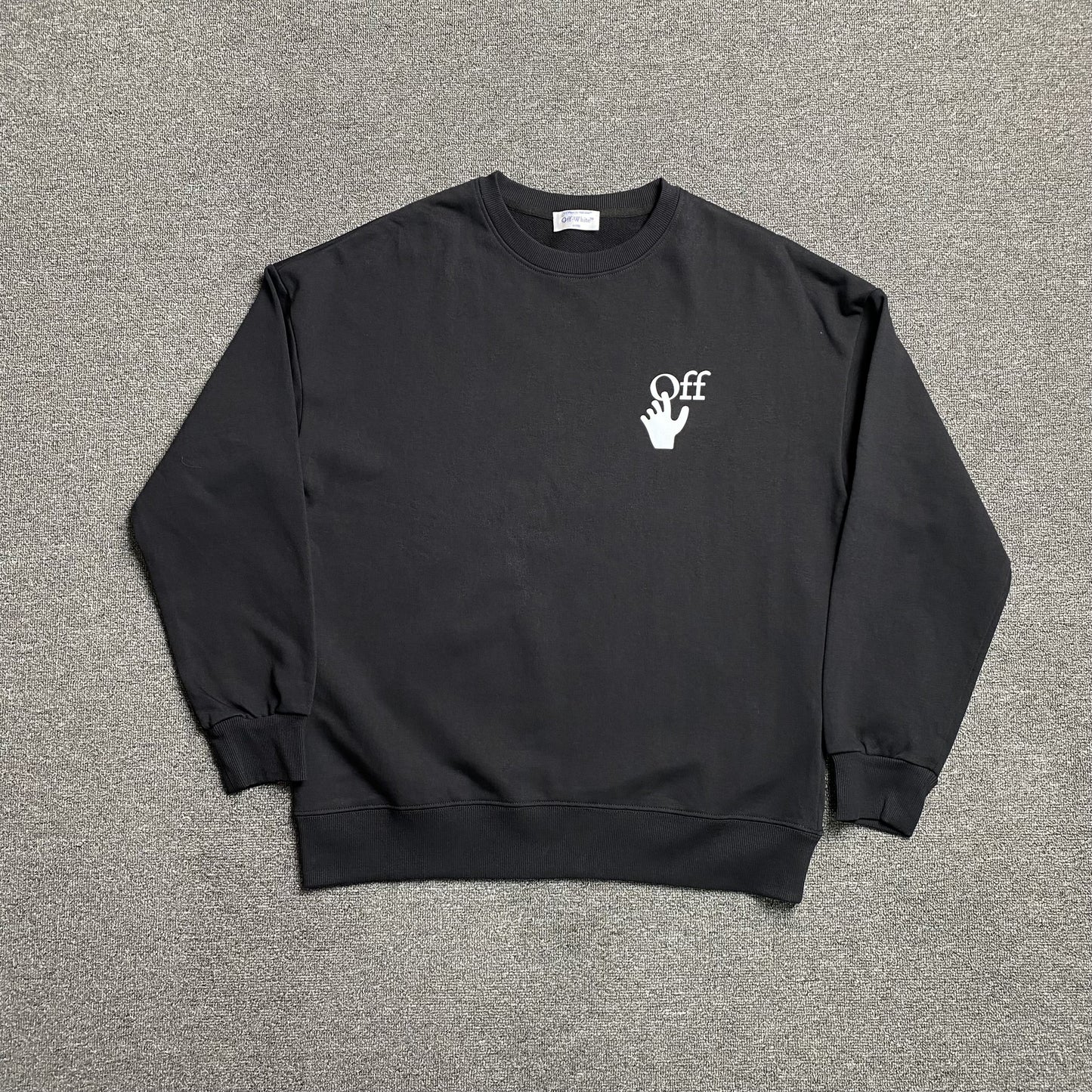 off-white-bubble-arrows-crewneck-black-2-Drip Store Argentina