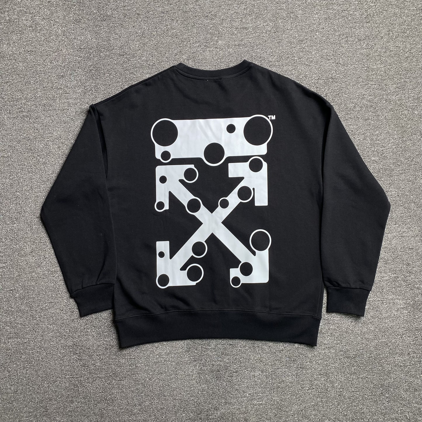 off-white-bubble-arrows-crewneck-black-Drip Store Argentina