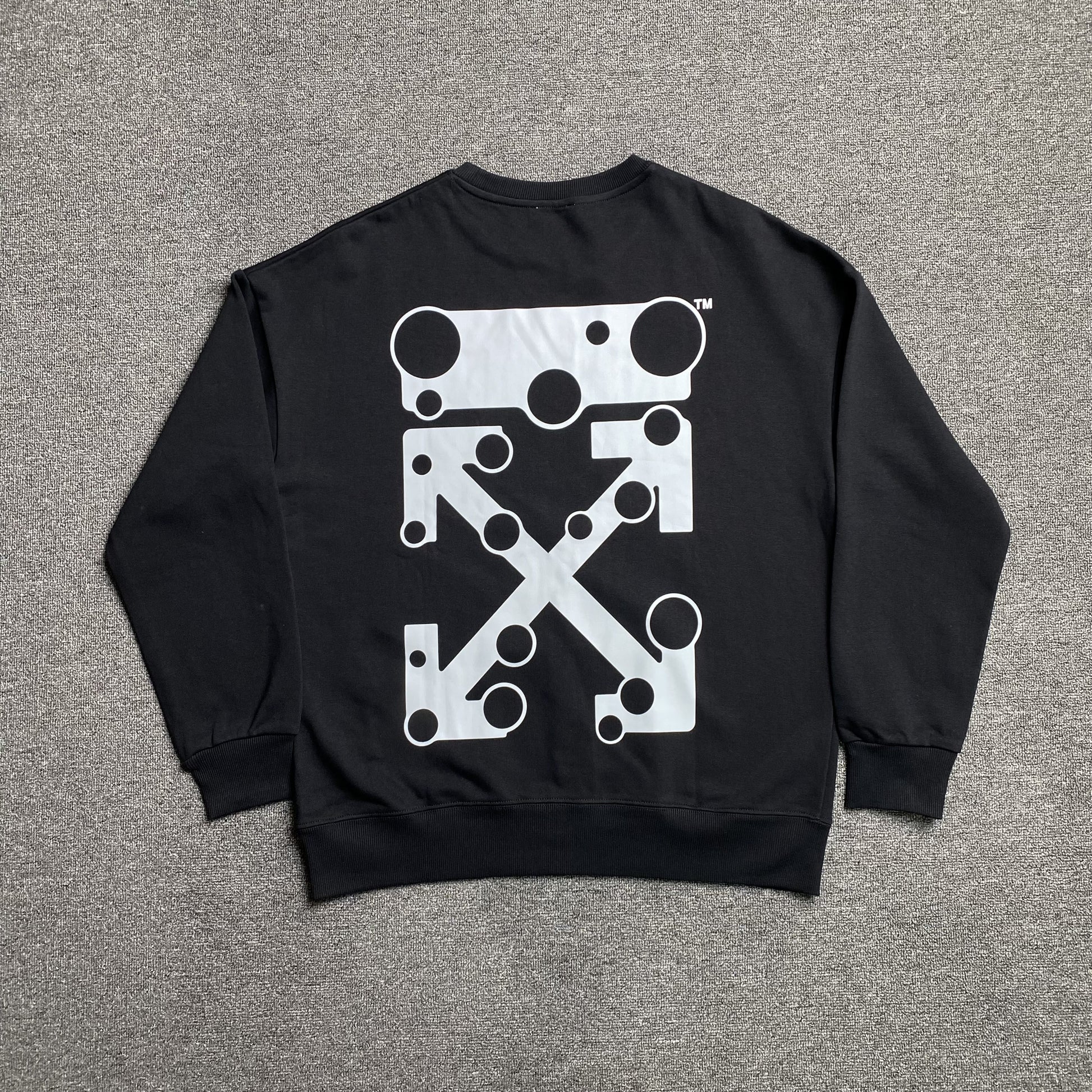 off-white-bubble-arrows-crewneck-black-Drip Store Argentina