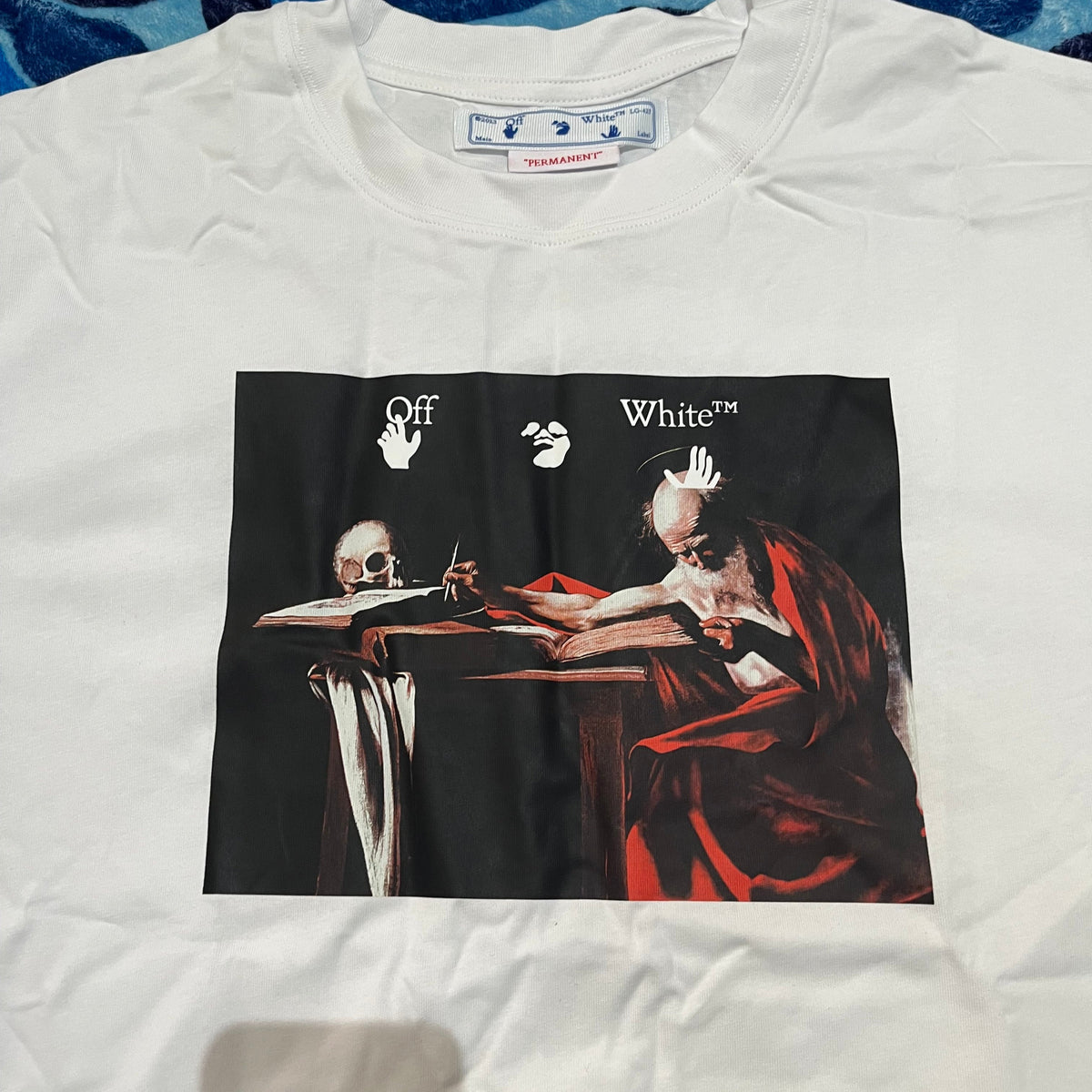 OFF-WHITE CARAVAGGIO JERSEY T-SHIRT WHITE