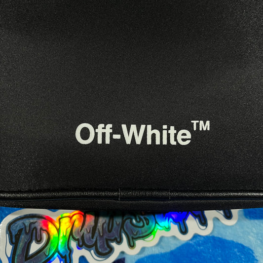 Off White Crossbody Bolso Negro