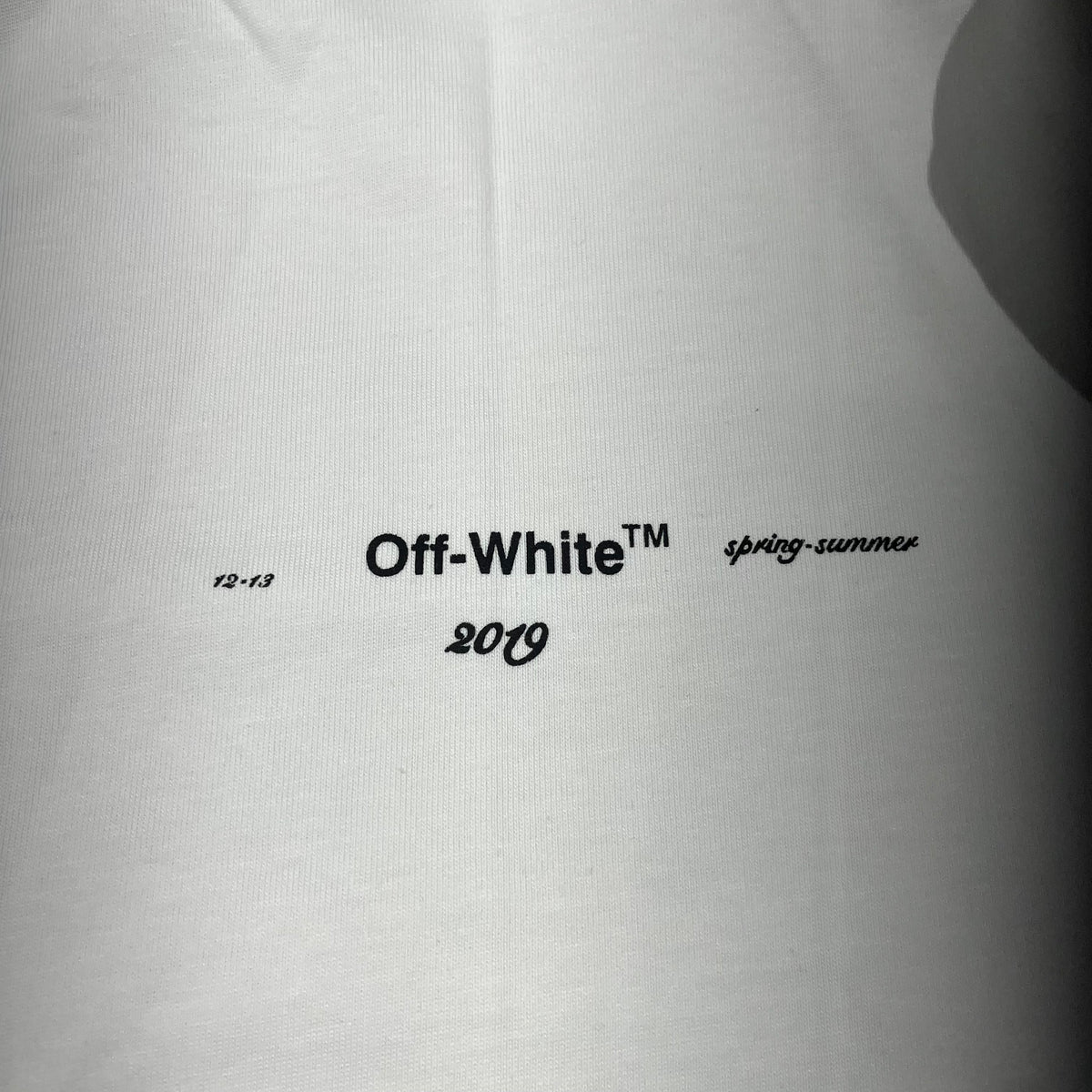 Remera Off White Diag Arrows Monet Blanca