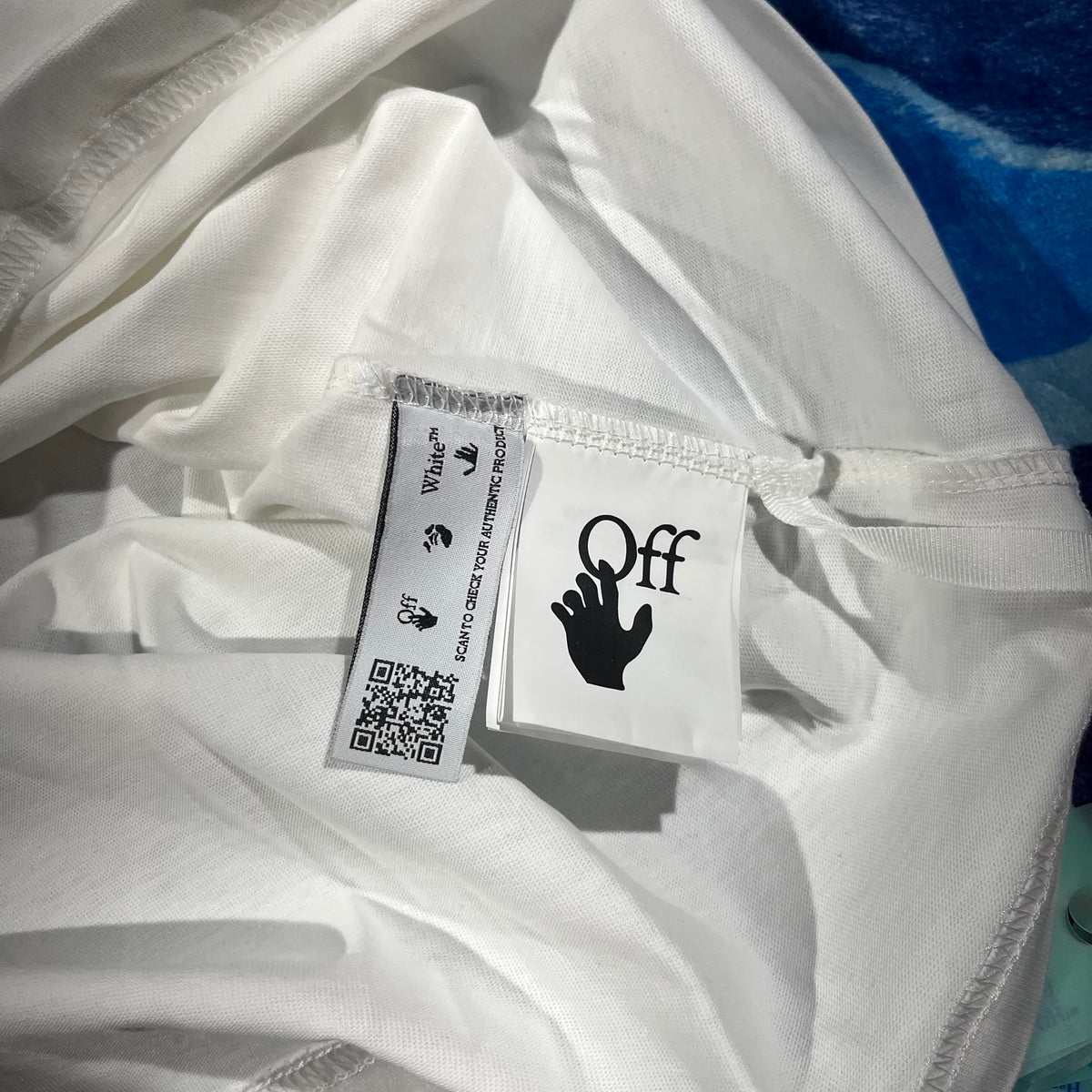 Remera Off White Diag Arrows Monet Blanca