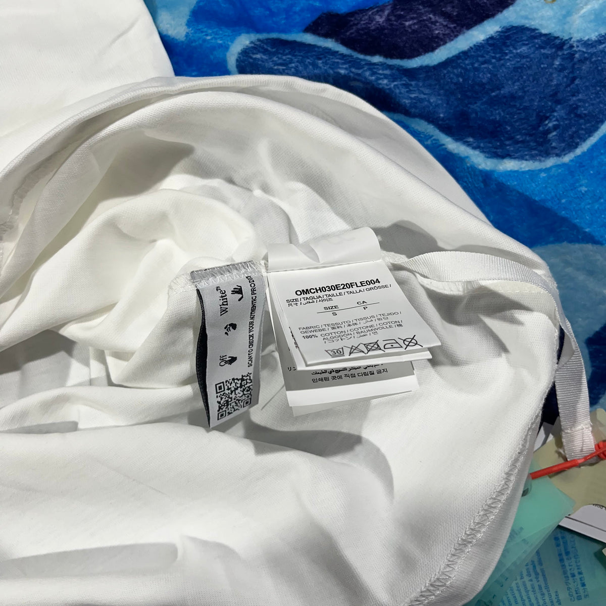 Remera Off White Diag Arrows Monet Blanca