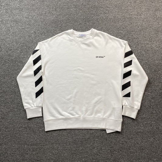off-white-diag-helvetica-crewneck-white-Drip Store Argentina