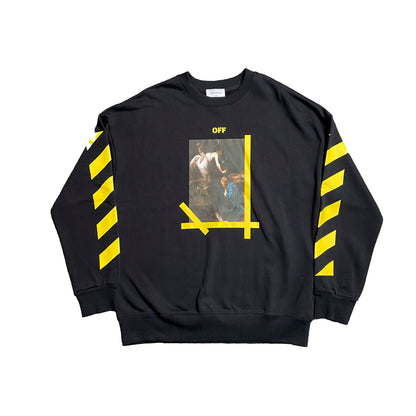 off-white-diagonal-arrow-caravaggio-ann-skate-crewneck-black-Drip Store Argentina