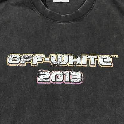 Remera Off White Digit Bacchus Negra