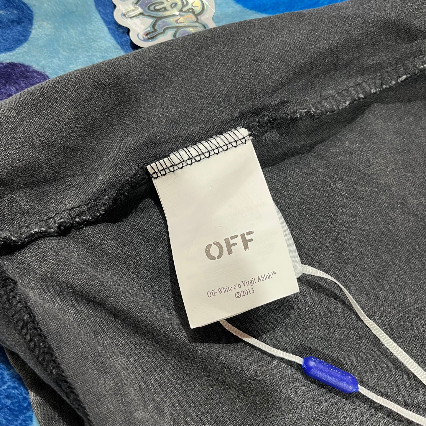 Remera Off White Digit Bacchus Negra