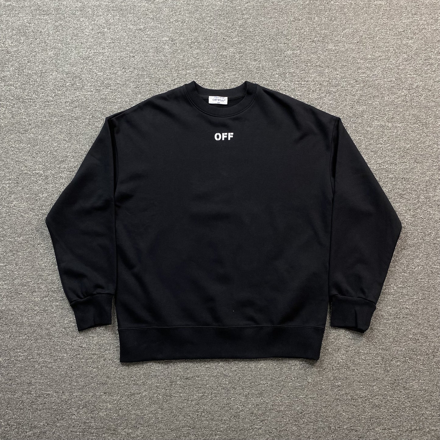 off-white-double-moon-arrow-crewneck-black-2-Drip Store Argentina