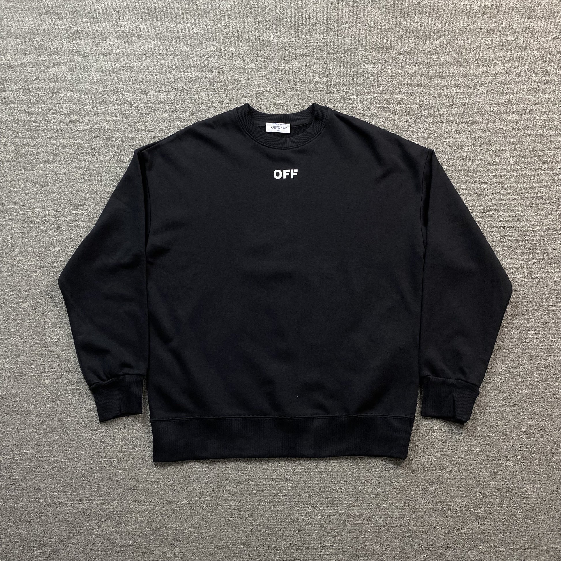 off-white-double-moon-arrow-crewneck-black-2-Drip Store Argentina