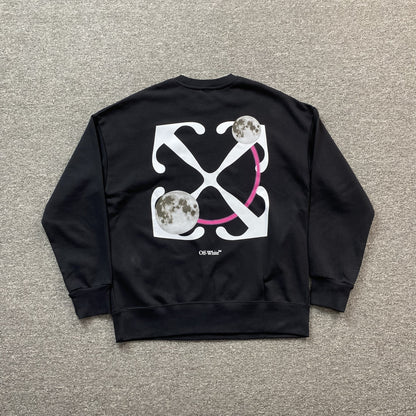 off-white-double-moon-arrow-crewneck-black-Drip Store Argentina