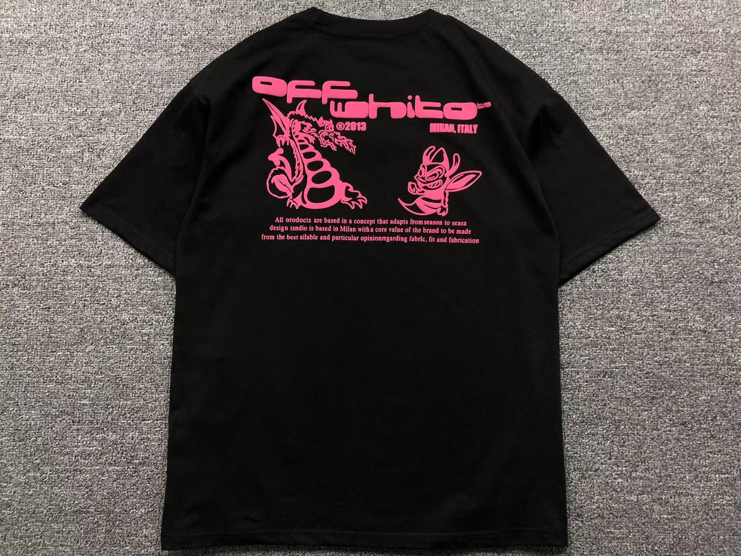 off-white-dragon-bee-tee-black-Drip Store Argentina