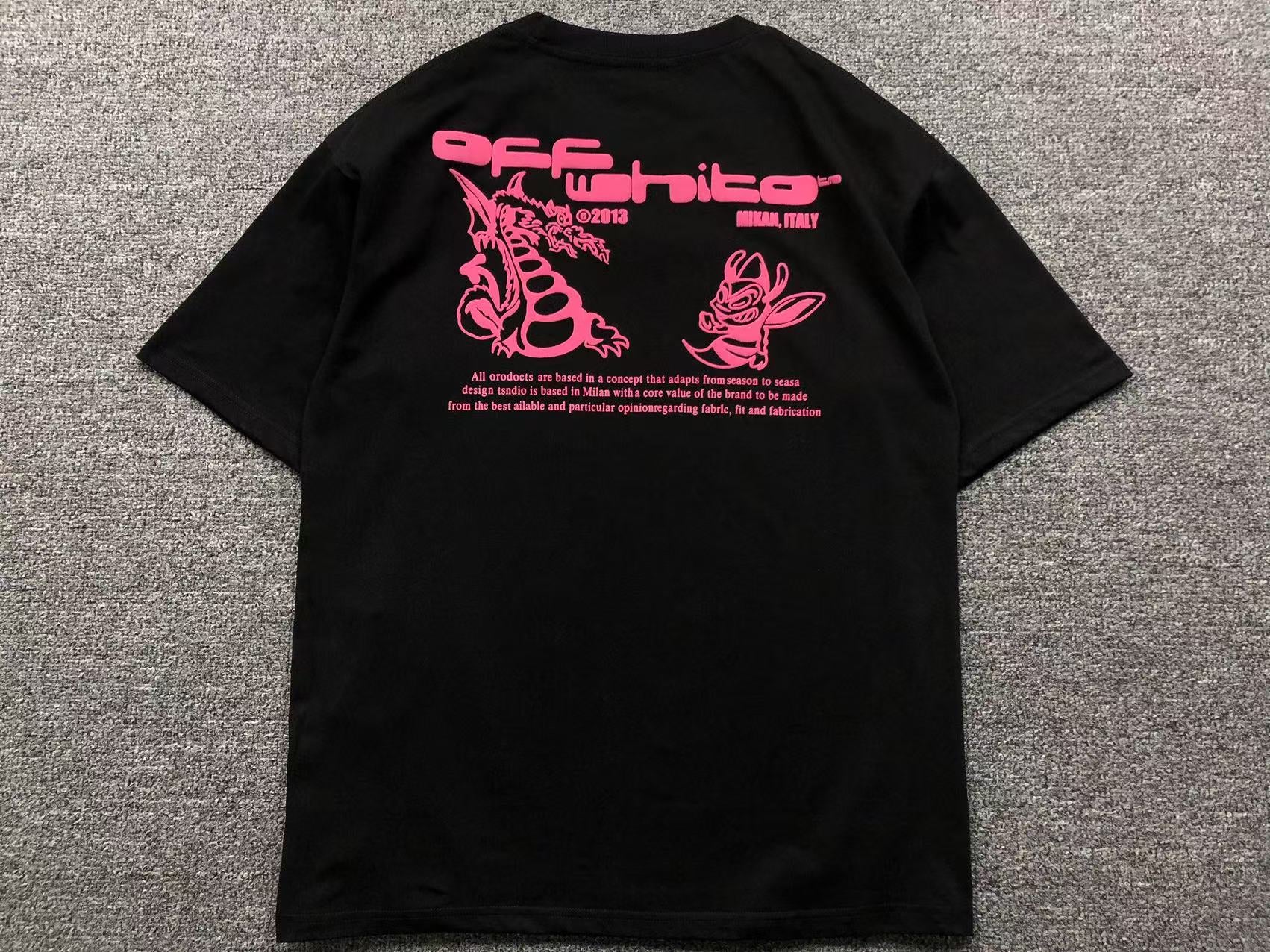 off-white-dragon-bee-tee-black-Drip Store Argentina