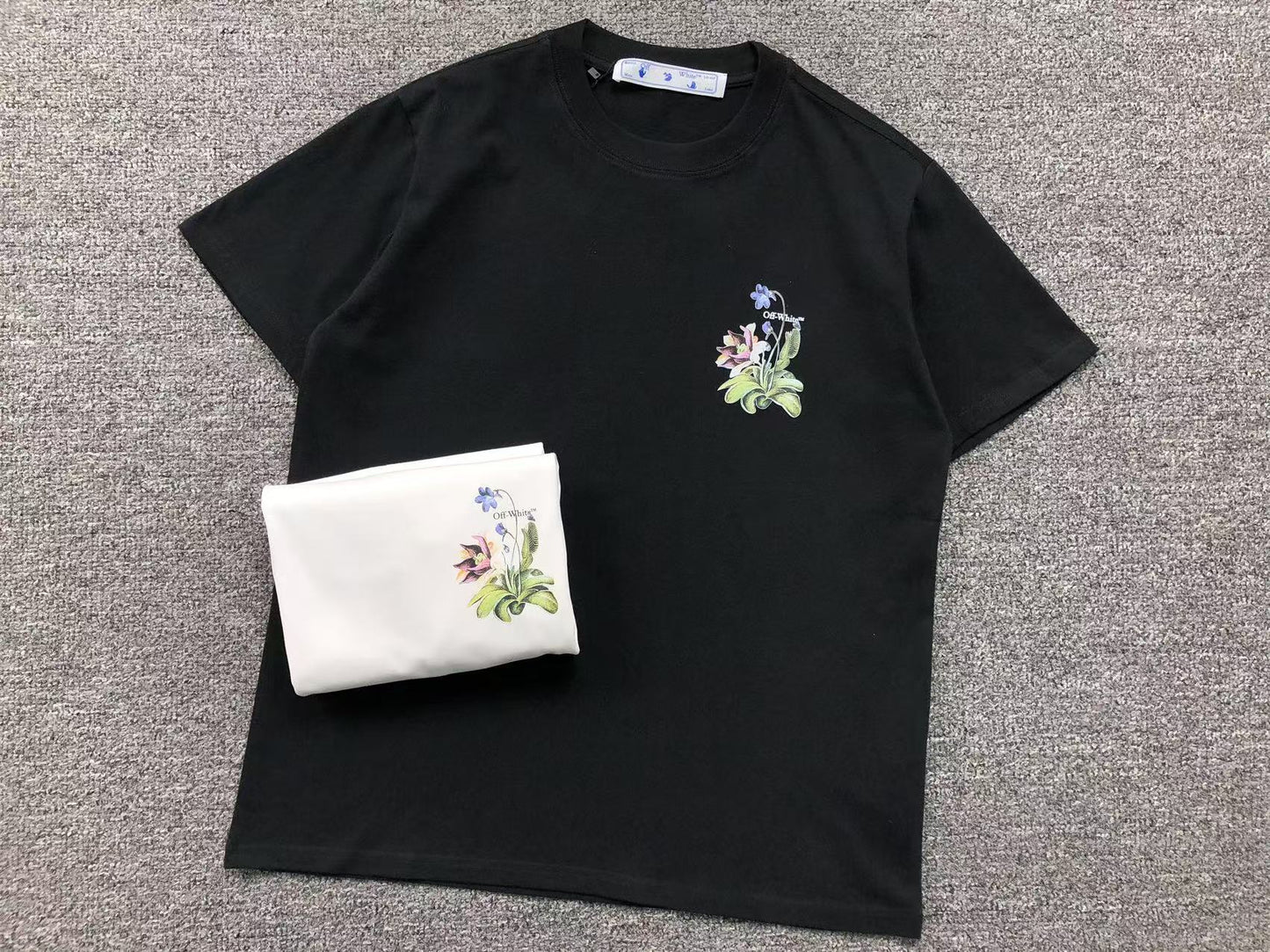 off-white-floral-arrow-tee-black-2-Drip Store Argentina