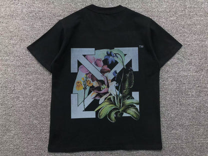 off-white-floral-arrow-tee-black-Drip Store Argentina