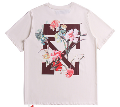 off-white-floral-arrows-tee-tan-Drip Store Argentina