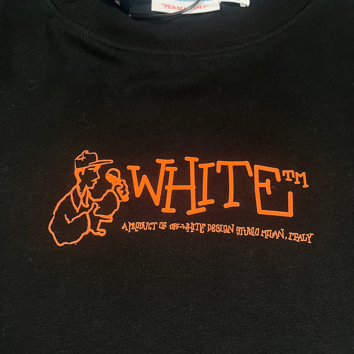 Remera Off White Graffiti Arrow Negra