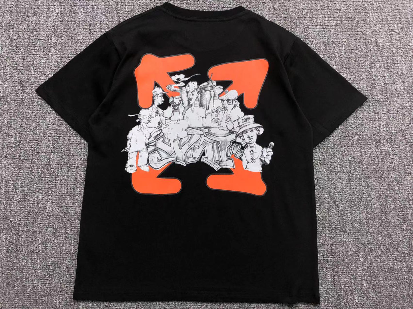 off-white-graffiti-arrow-tee-black-Drip Store Argentina