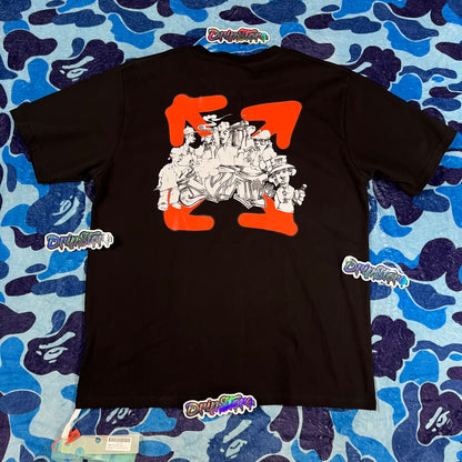 Remera Off White Graffiti Arrow Negra
