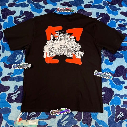 Remera Off White Graffiti Arrow Negra