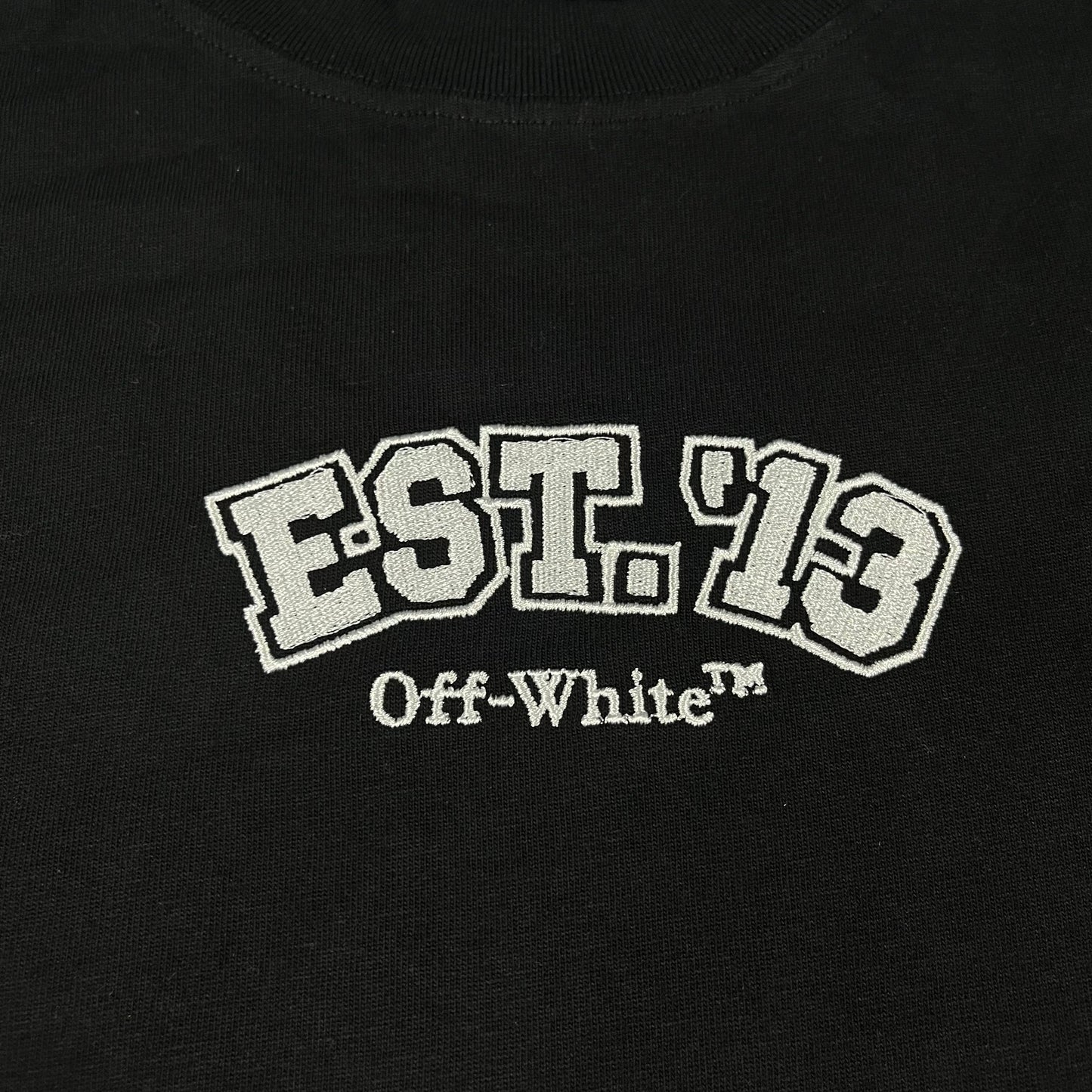Remera Off White Logic Logos Negra