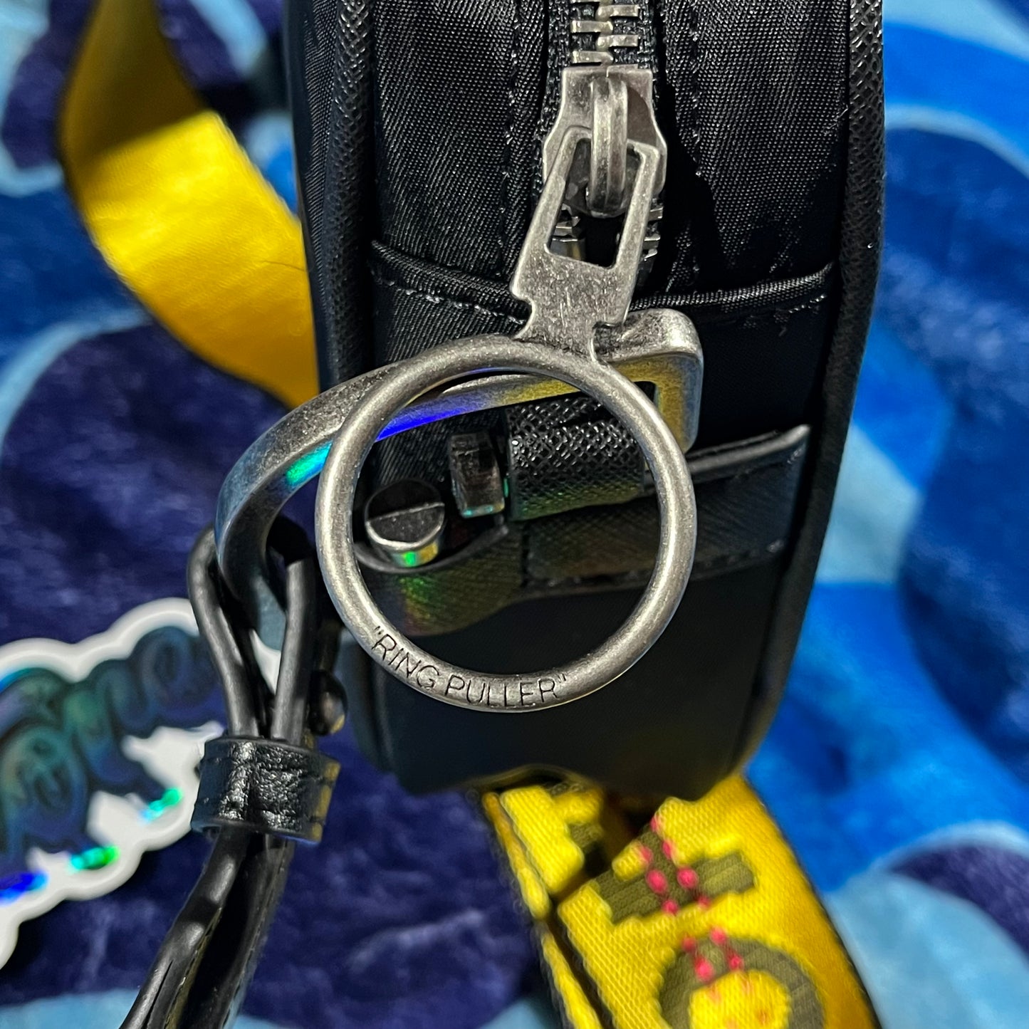 Morral Off White Logo Crossbody Negro