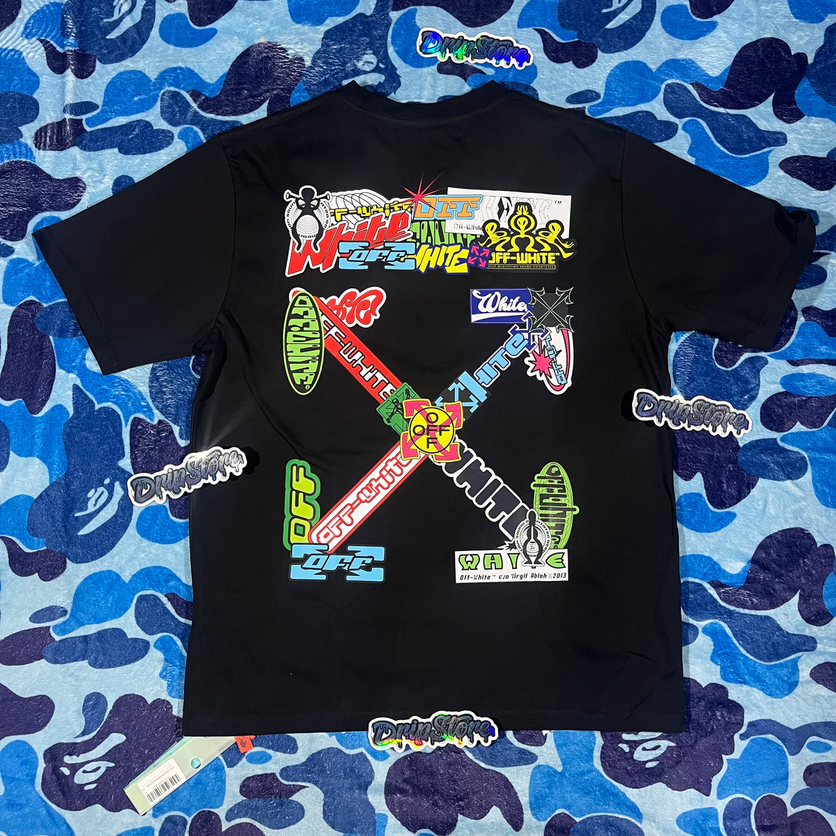 Remera Off White Multi Logo Arrow Negra