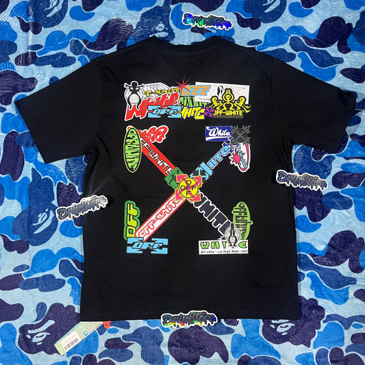 Remera Off White Multi Logo Arrow Negra
